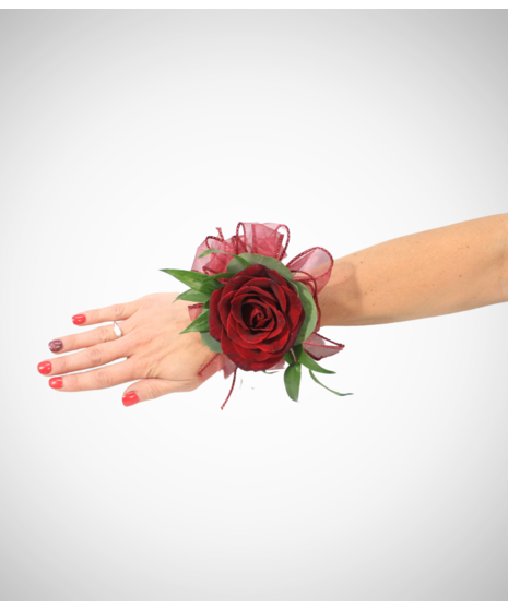Crimson Passion Wrist Corsage