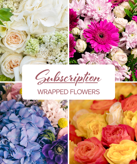 Wrapped Bouquet Monthly Subscription