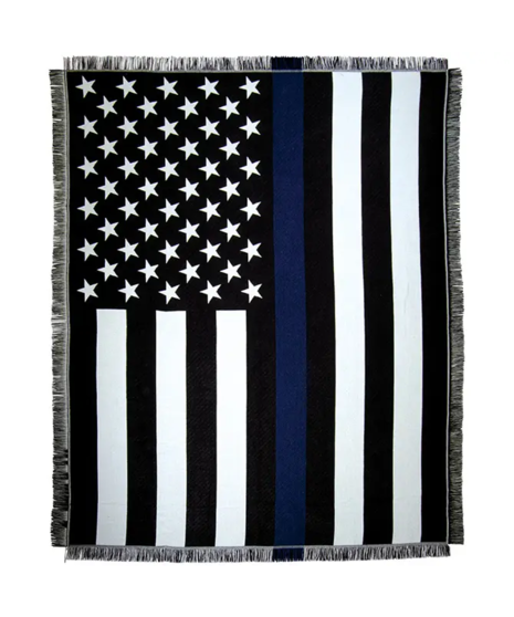 Thin Blue Line Throw