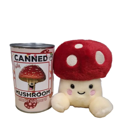 Amanita Mushroom Plush in Can