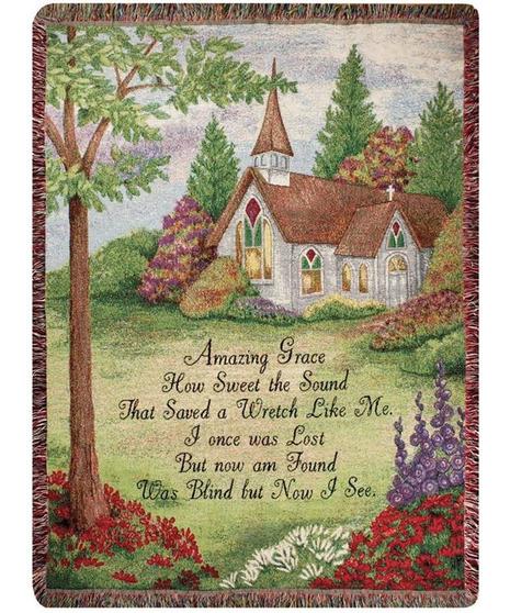 Amazing Grace Church Throw