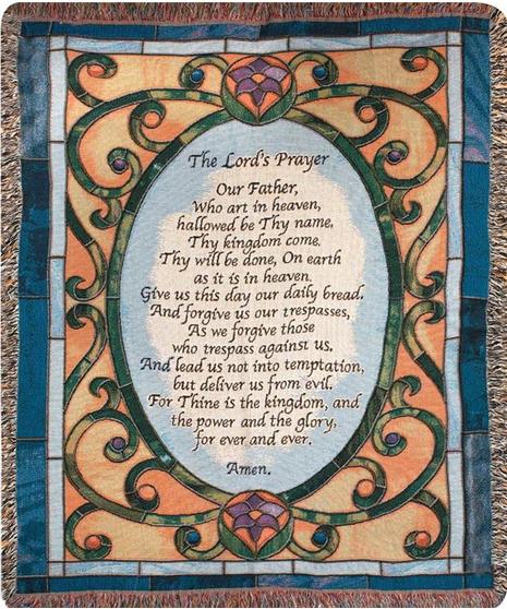 Lord's Prayer Throw