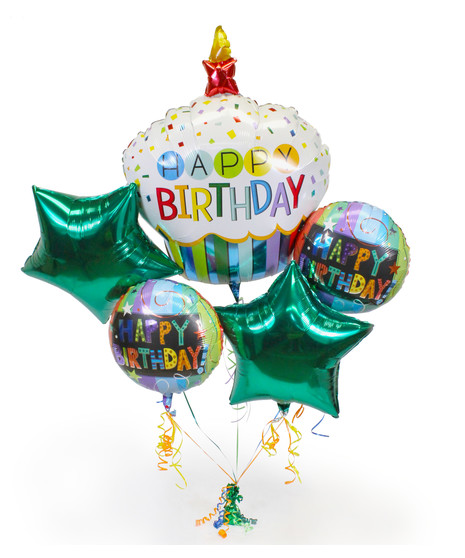 Birthday Cupcake Balloon Bouquet