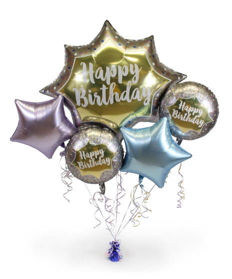 Birthday Star Balloon Bouquet