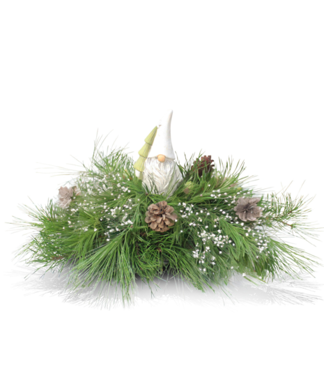 Gnome's Holiday Garden