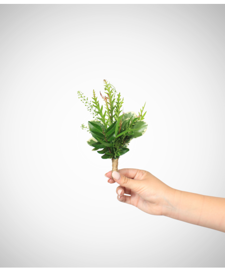 Green Gala Lapel Flower