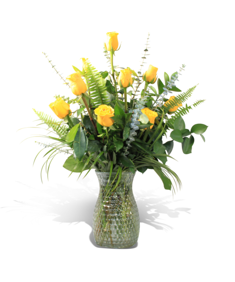 Golden Grace - A Dozen Yellow Roses