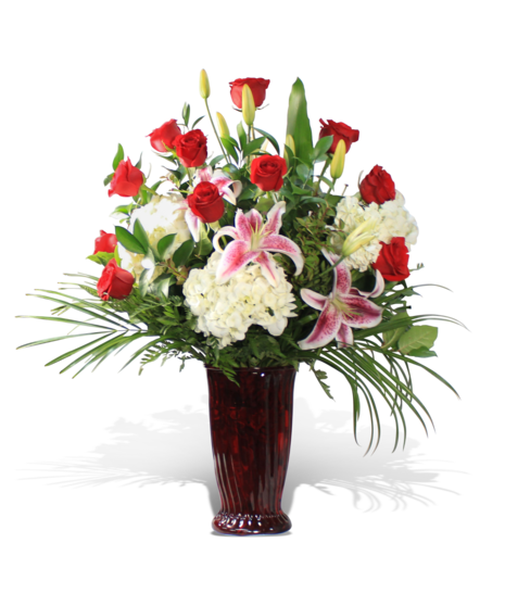 Our Signature Dozen - Roses, Hydrangea and Lilies