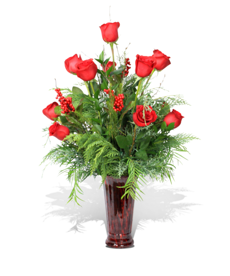 Yuletide Harmony - 12 Red Roses